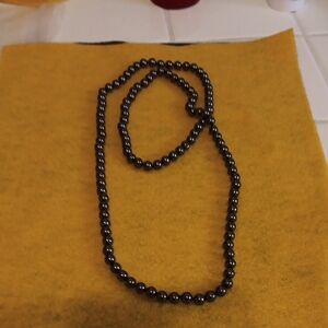 Hematite Beaded Necklace